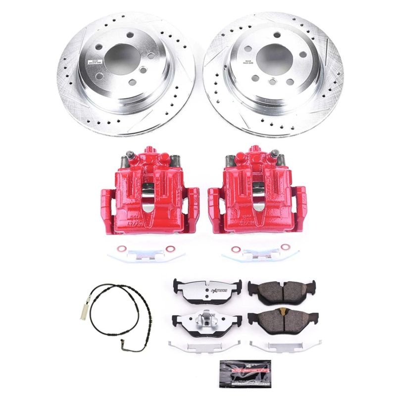 PowerStop Power Stop 07-10 BMW 328i Rear Z26 Street Warrior Brake Kit w/Calipers