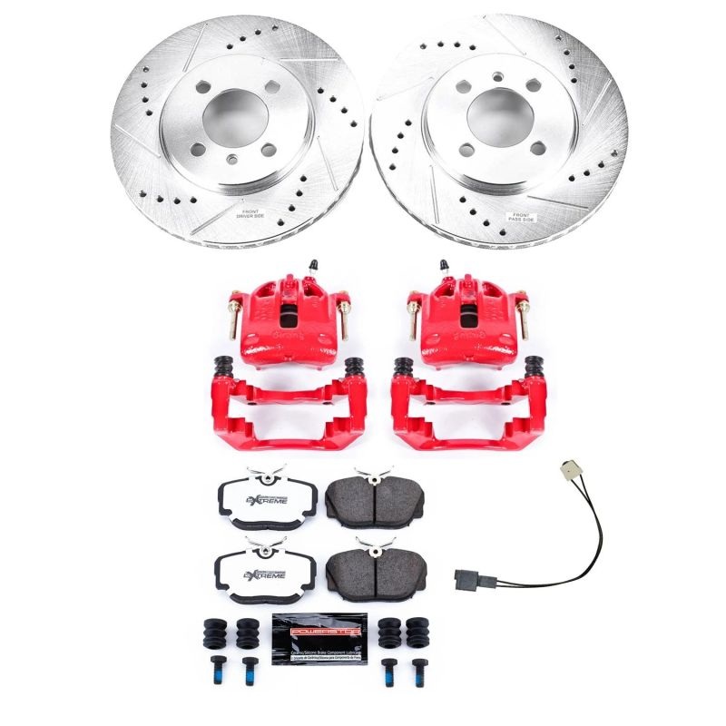 PowerStop Power Stop 91-92 BMW 318i Front Z26 Street Warrior Brake Kit w/Calipers