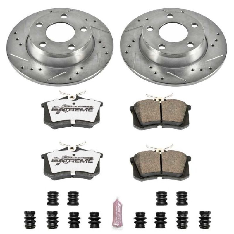 PowerStop Power Stop 98-04 Audi A6 Quattro Rear Z26 Street Warrior Brake Kit
