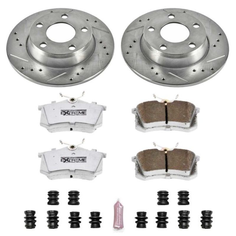 PowerStop Power Stop 01-05 Audi Allroad Quattro Rear Z26 Street Warrior Brake Kit