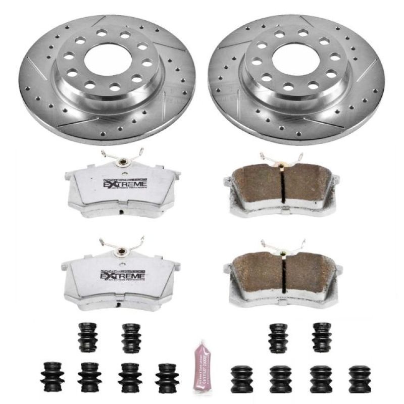 PowerStop Power Stop 02-05 Audi A4 Rear Z26 Street Warrior Brake Kit