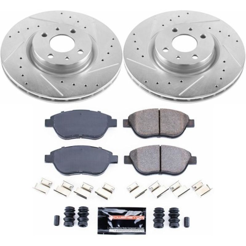 PowerStop Power Stop 12-18 Fiat 500 Front Z23 Evolution Sport Brake Kit
