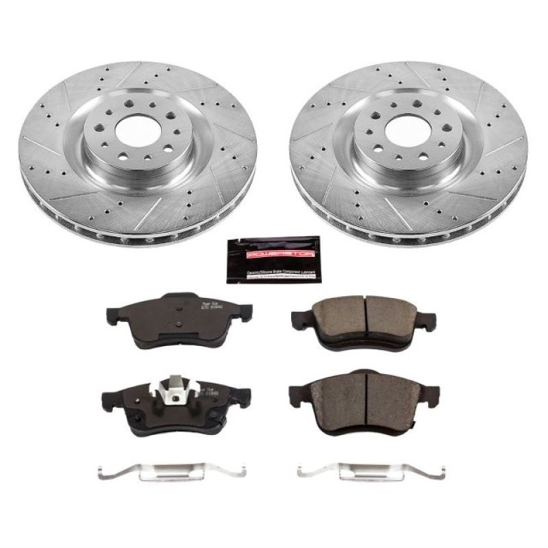 PowerStop Power Stop 14-19 Fiat 500L Front Z23 Evolution Sport Brake Kit