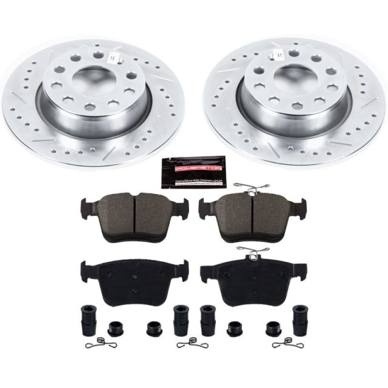 PowerStop Power Stop 15-18 Audi A3 Rear Z23 Evolution Sport Brake Kit