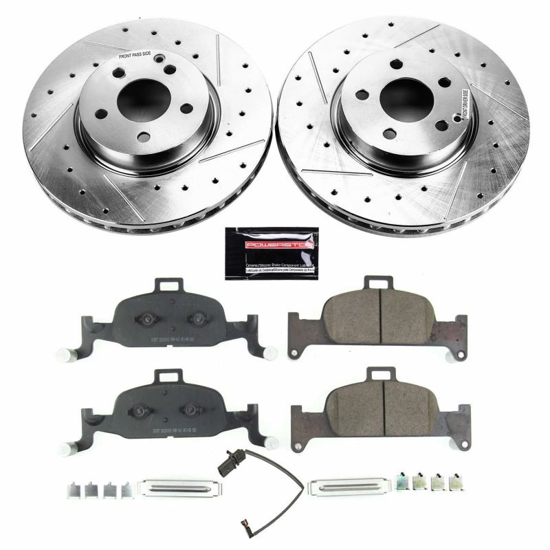PowerStop Power Stop 17-18 Audi A4 Front Z23 Evolution Sport Brake Kit