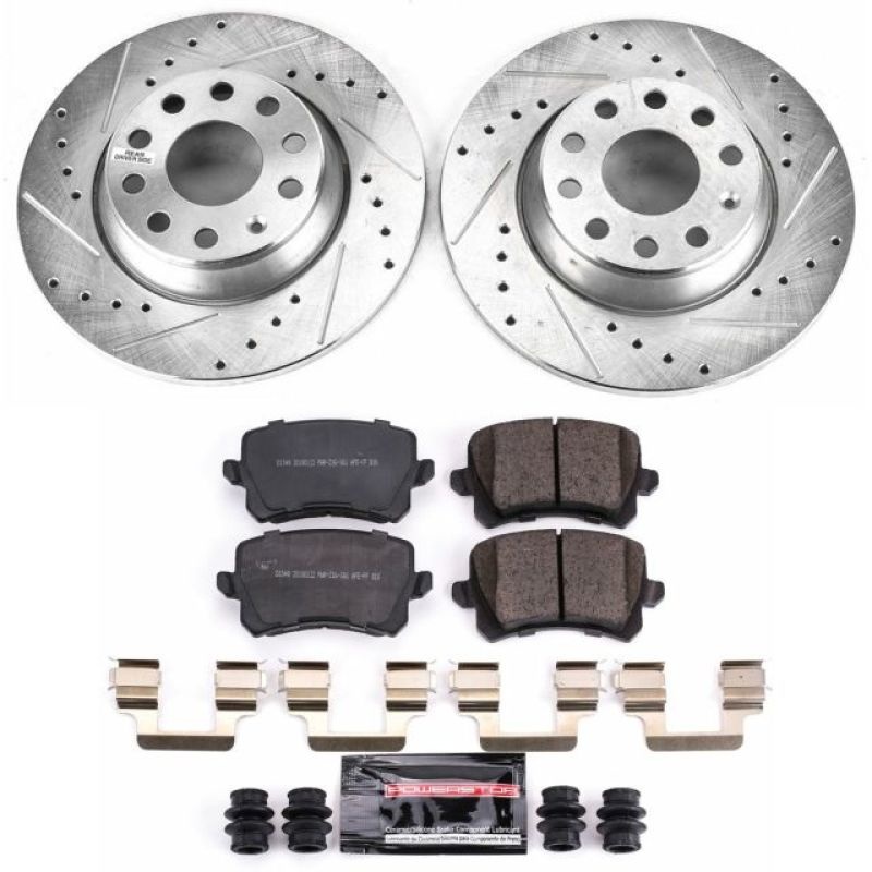 PowerStop Power Stop 2009 Volkswagen Passat Rear Z23 Evolution Sport Brake Kit