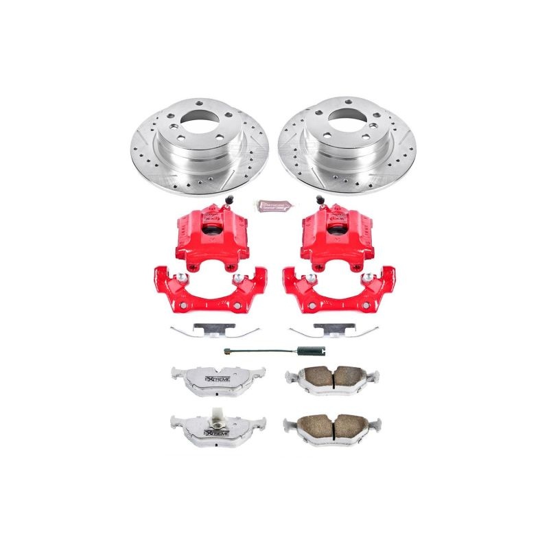 PowerStop Power Stop 92-98 BMW 318i Rear Z26 Street Warrior Brake Kit w/Calipers