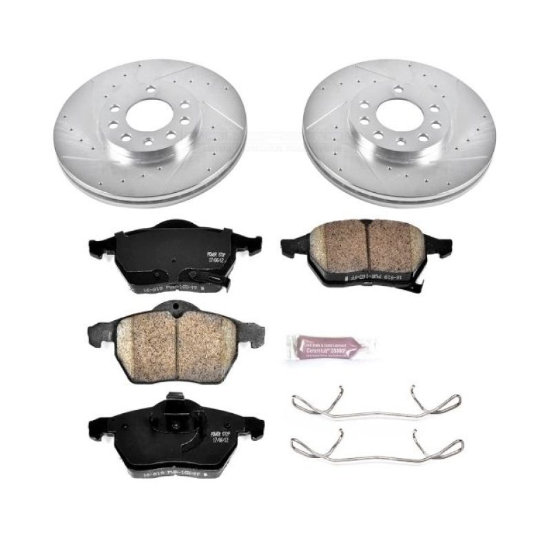 PowerStop Power Stop 99-03 Saab 9-3 Front Z23 Evolution Sport Brake Kit