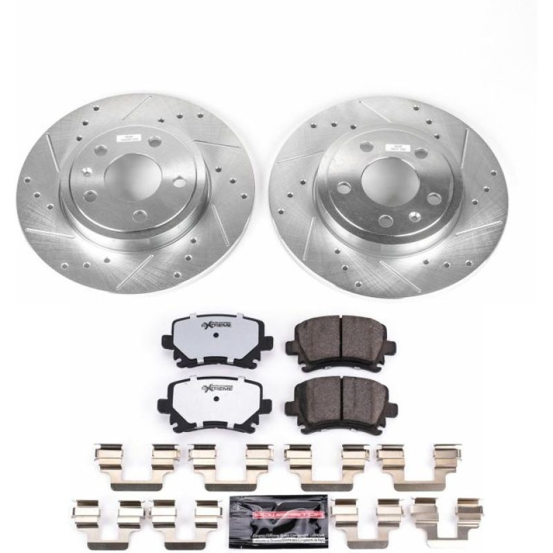 PowerStop Power Stop 05-09 Audi A4 Rear Z26 Street Warrior Brake Kit