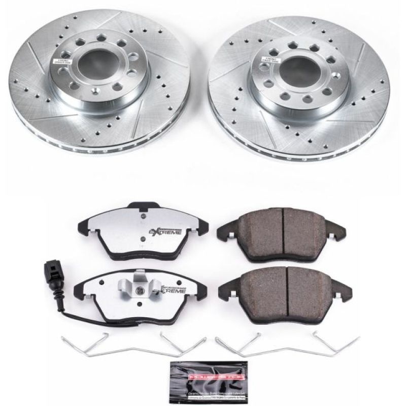 PowerStop Power Stop 10-12 Audi A3 Front Z26 Street Warrior Brake Kit
