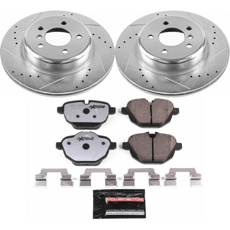 PowerStop Power Stop 11-16 BMW 528i Rear Z26 Street Warrior Brake Kit