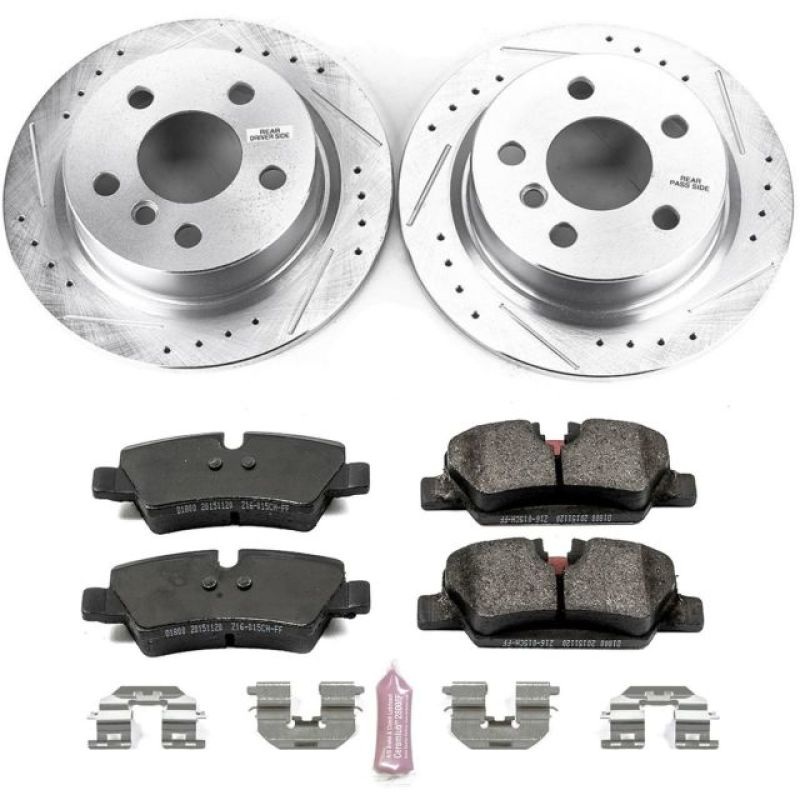 PowerStop Power Stop 14-19 Mini Cooper Rear Z23 Evolution Sport Brake Kit