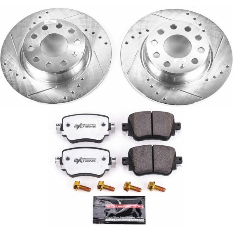 PowerStop Power Stop 15-18 Volkswagen Golf Rear Z26 Street Warrior Brake Kit