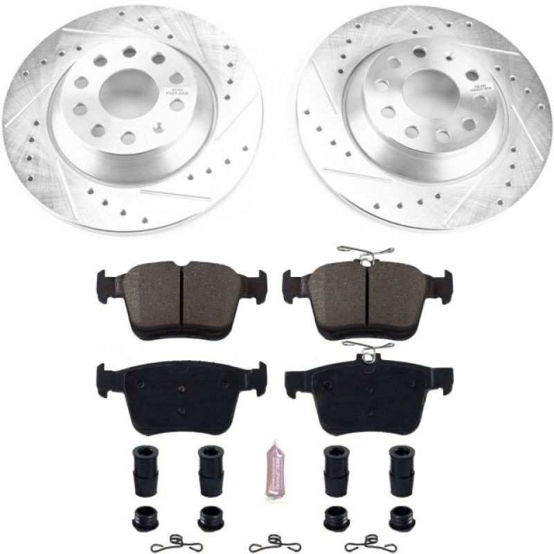 PowerStop Power Stop 16-18 Audi TT Quattro Rear Z23 Evolution Sport Brake Kit