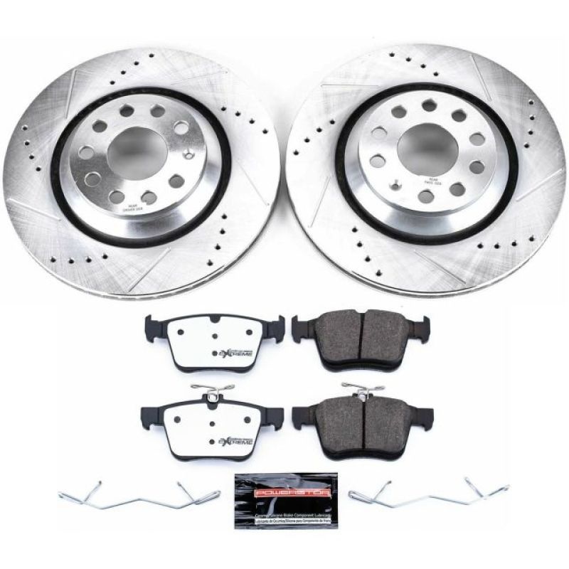 PowerStop Power Stop 17-18 Audi RS3 Rear Z26 Street Warrior Brake Kit
