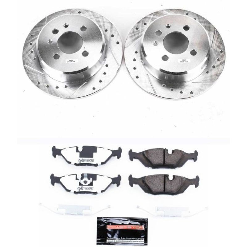PowerStop Power Stop 91-92 BMW 318i Rear Z26 Street Warrior Brake Kit
