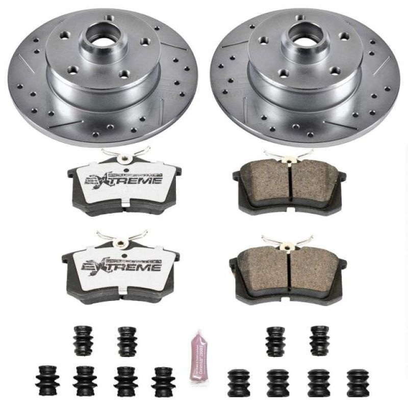 PowerStop Power Stop 92-95 Volkswagen Corrado Rear Z26 Street Warrior Brake Kit