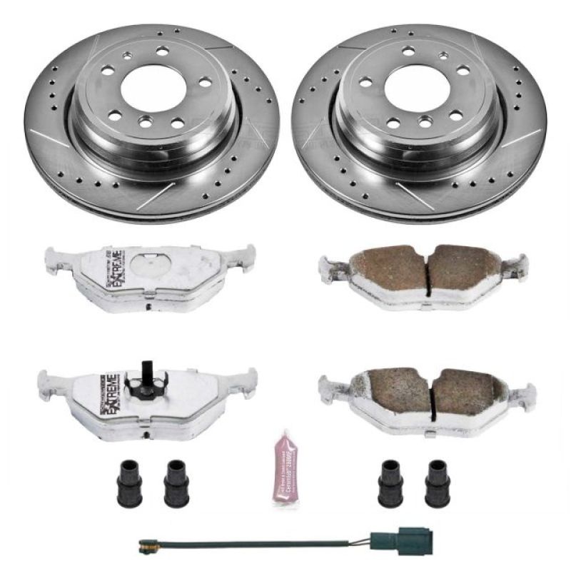 PowerStop Power Stop 94-95 BMW 540i Rear Z26 Street Warrior Brake Kit