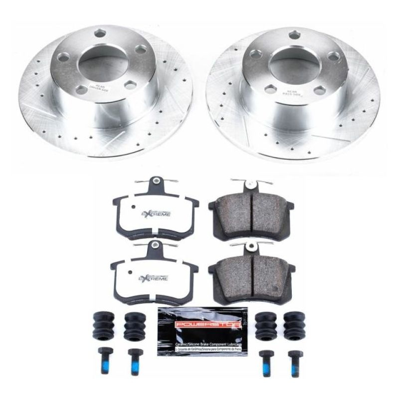 PowerStop Power Stop 95-97 Audi A6 Rear Z26 Street Warrior Brake Kit