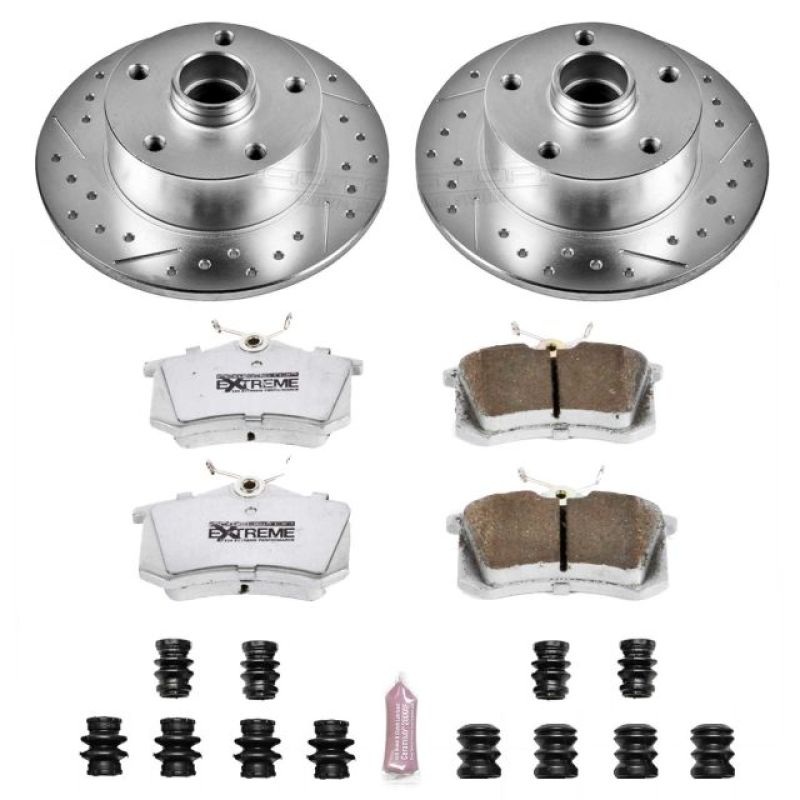 PowerStop Power Stop 97-01 Audi A4 Rear Z26 Street Warrior Brake Kit