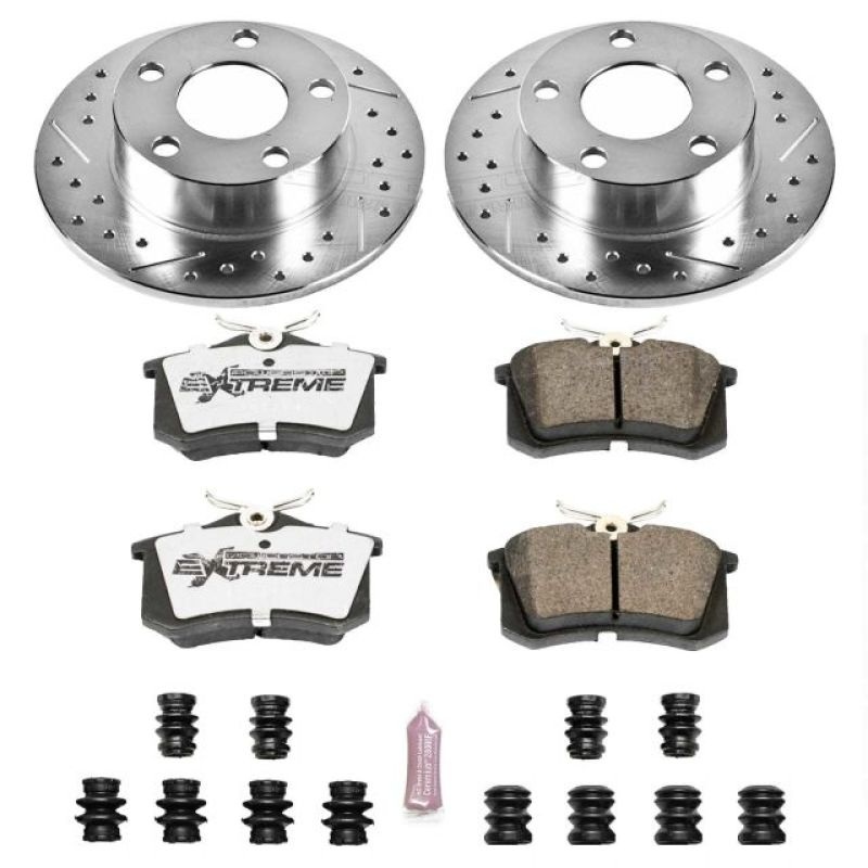 PowerStop Power Stop 98-01 Audi A6 Quattro Rear Z26 Street Warrior Brake Kit