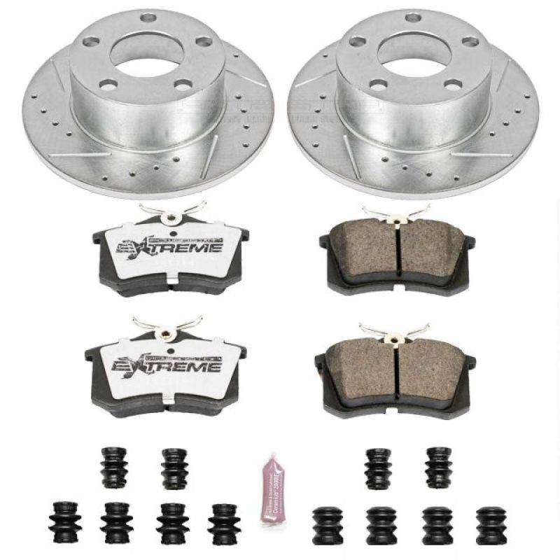 PowerStop Power Stop 98-04 Audi A6 Rear Z26 Street Warrior Brake Kit