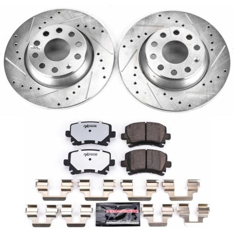 PowerStop Power Stop 06-09 Audi A3 Rear Z26 Street Warrior Brake Kit