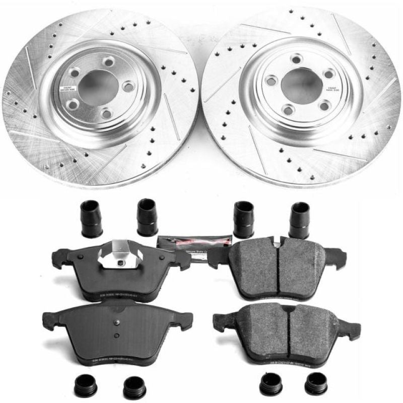 PowerStop Power Stop 07-08 Jaguar S-Type Front Z23 Evolution Sport Brake Kit