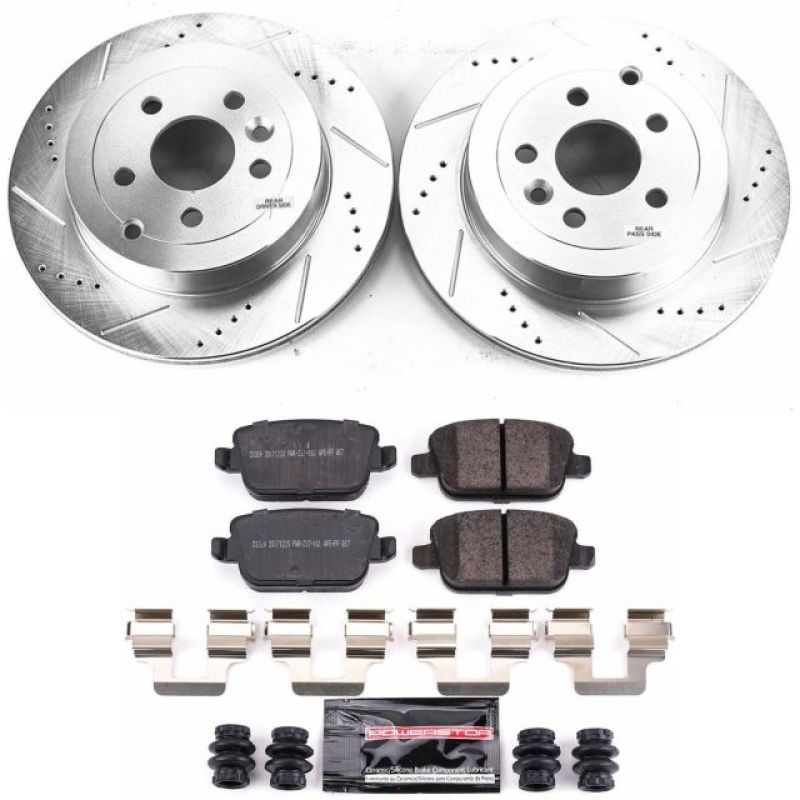 PowerStop Power Stop 08-12 Land Rover LR2 Rear Z23 Evolution Brake Kit