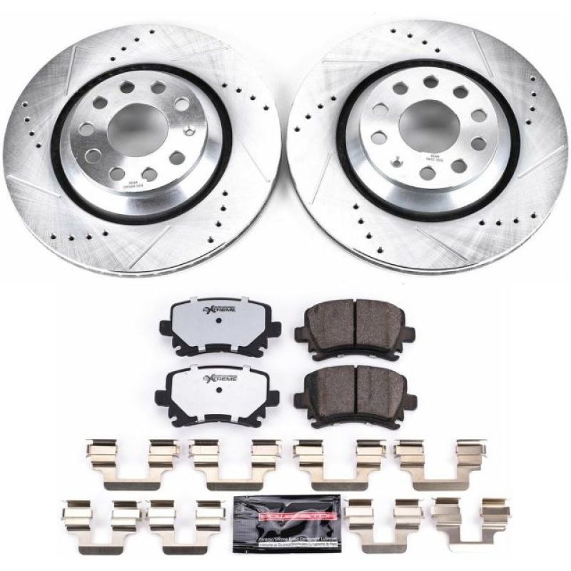 PowerStop Power Stop 09-17 Volkswagen CC Rear Z26 Street Warrior Brake Kit