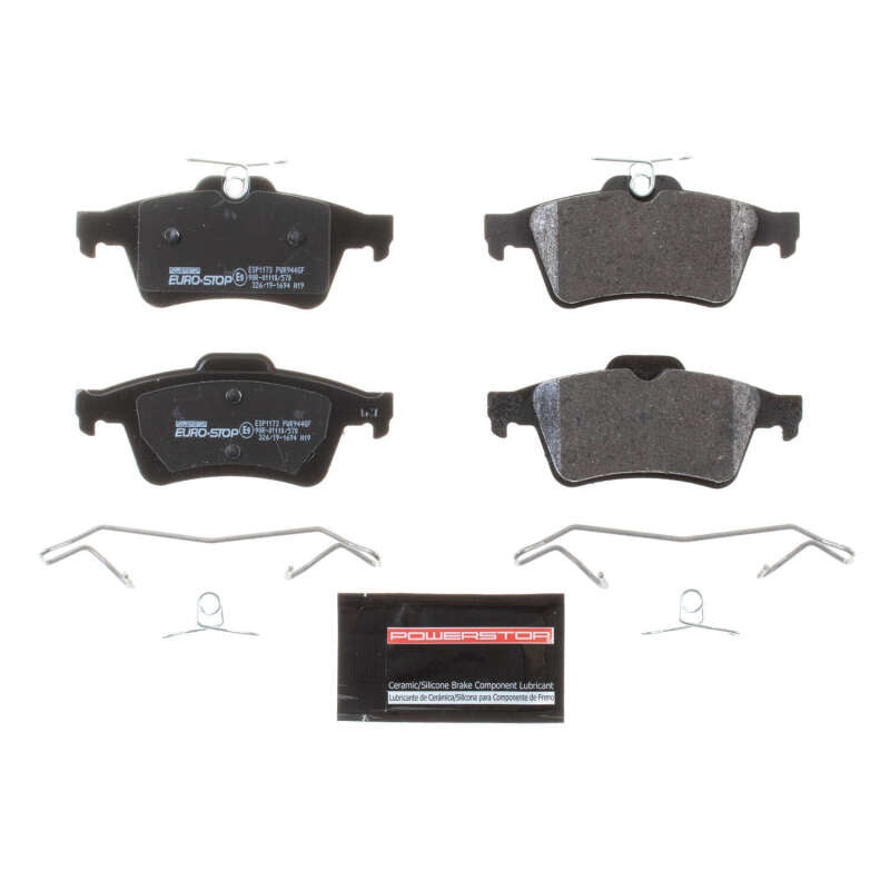 PowerStop Power Stop 10-11 Saab 9-3X Euro-Stop ECE-R90 Rear Brake Pads