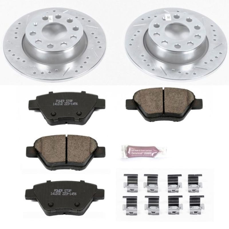 PowerStop Power Stop 10-12 Audi A3 Rear Z23 Evolution Sport Brake Kit
