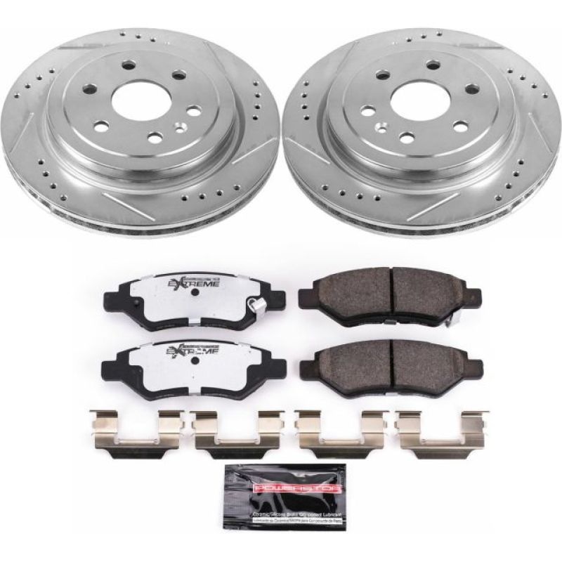 PowerStop Power Stop 10-16 Cadillac SRX Rear Z26 Street Warrior Brake Kit
