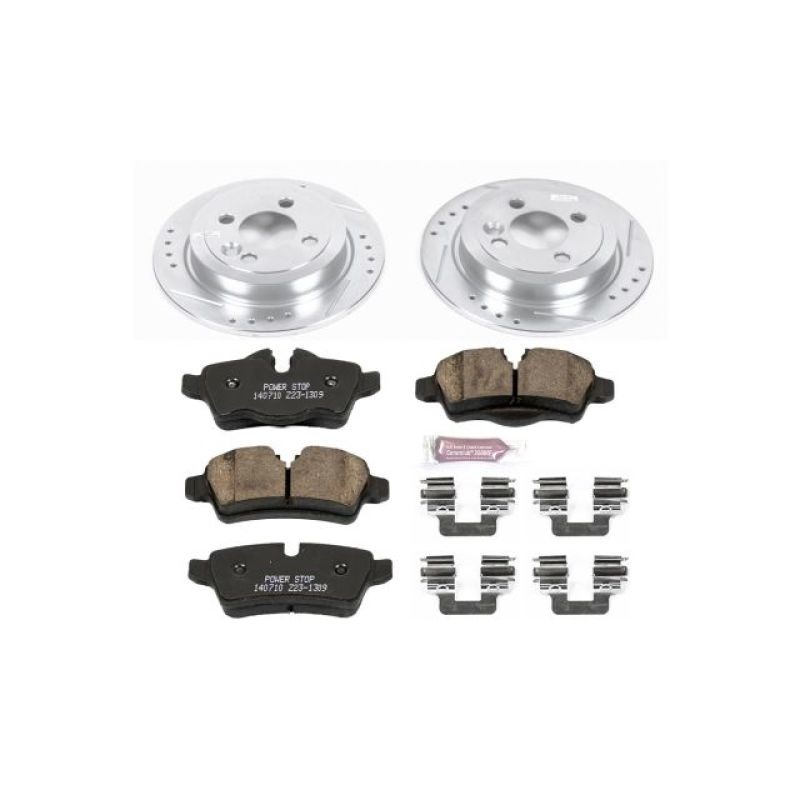 PowerStop Power Stop 11-16 Mini Cooper Rear Z23 Evolution Sport Brake Kit