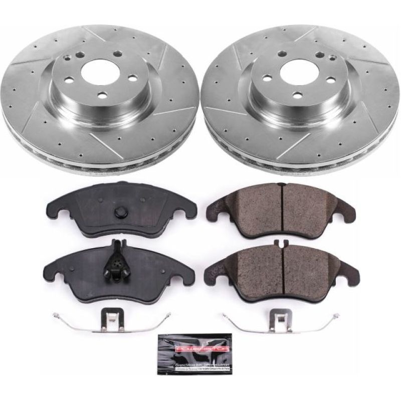 PowerStop Power Stop 12-15 Mercedes-Benz C250 Front Z23 Evolution Sport Brake Kit