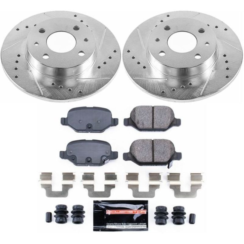 PowerStop Power Stop 12-18 Fiat 500 Rear Z23 Evolution Sport Brake Kit