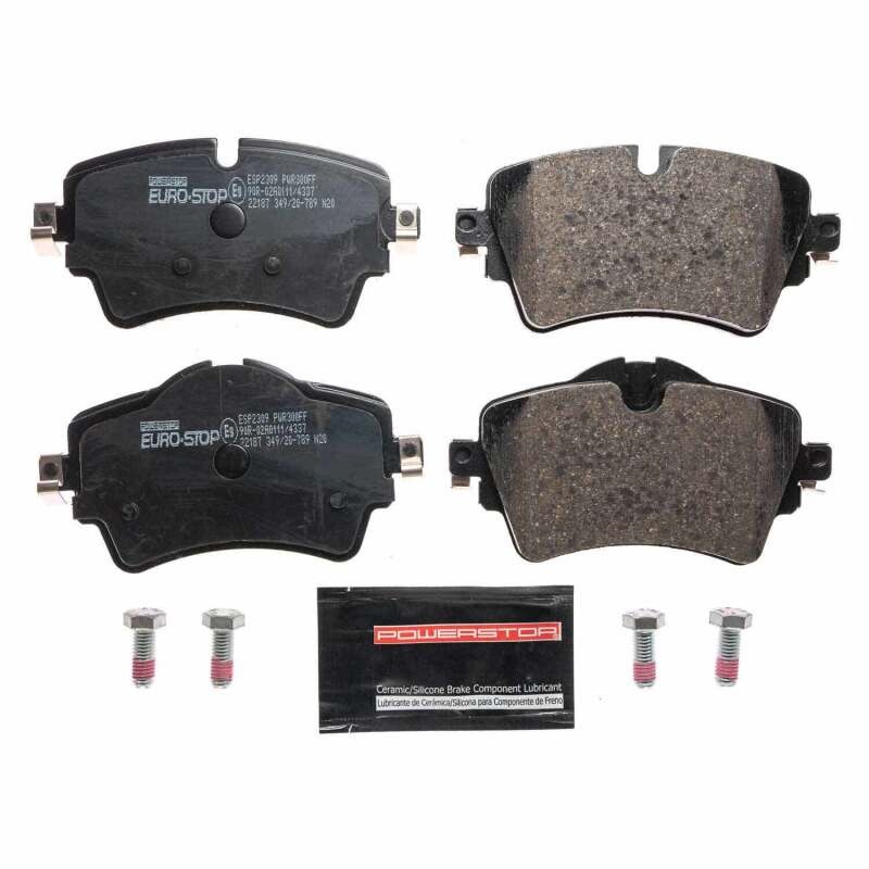 PowerStop Power Stop 16-19 Mini Cooper Clubman Euro-Stop ECE-R90 Front Brake Pads