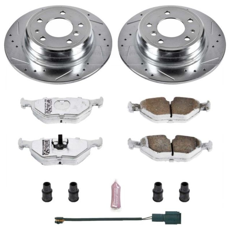 PowerStop Power Stop 90-95 BMW 525i Rear Z26 Street Warrior Brake Kit