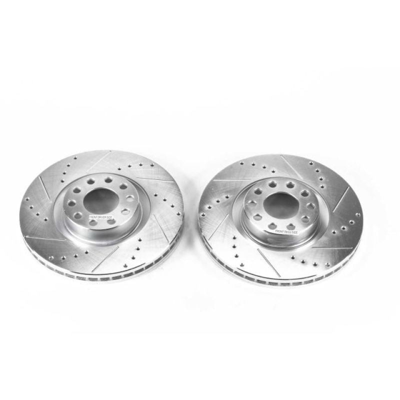 PowerStop Power Stop 00-04 Audi A6 Quattro Front Evolution Drilled & Slotted Rotors – Pair