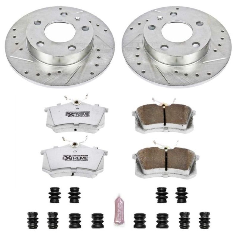 PowerStop Power Stop 02-06 Audi A4 Rear Z26 Street Warrior Brake Kit