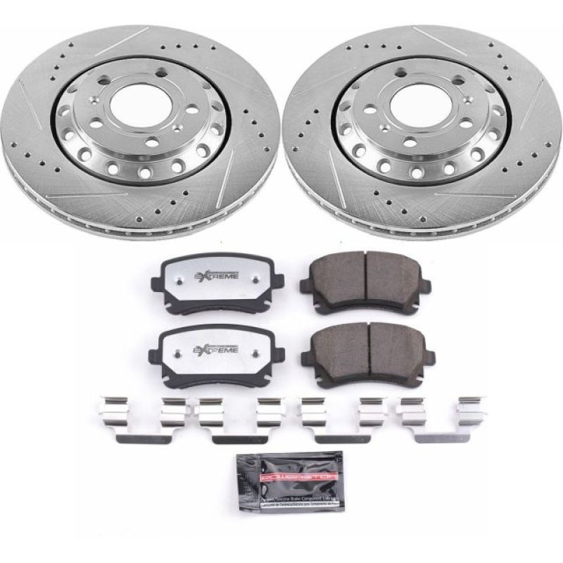 PowerStop Power Stop 03-10 Audi A8 Quattro Rear Z26 Street Warrior Brake Kit