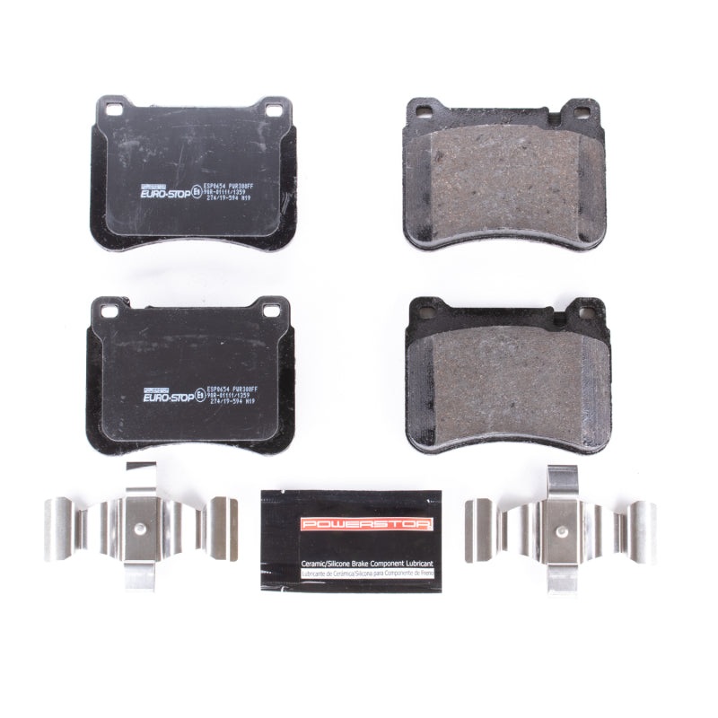 PowerStop Power Stop 06-11 Mercedes-Benz SLK350 Euro-Stop ECE-R90 Front Brake Pads