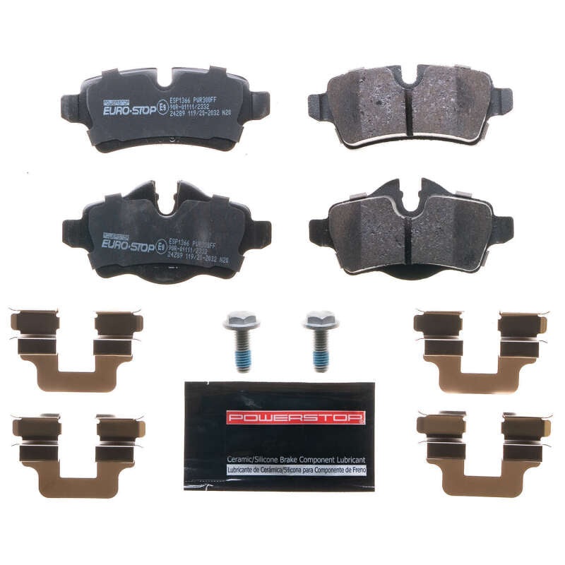 PowerStop Power Stop 07-15 Mini Cooper Euro-Stop ECE-R90 Rear Brake Pads