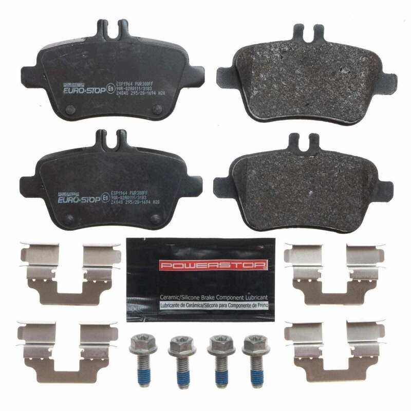 PowerStop Power Stop 12-16 Mercedes-Benz SLK350 Euro-Stop ECE-R90 Rear Brake Pads