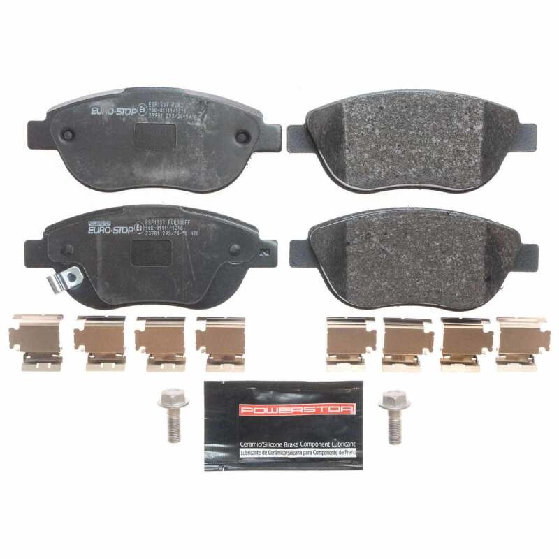 PowerStop Power Stop 12-19 Fiat 500 Euro-Stop ECE-R90 Front Brake Pads