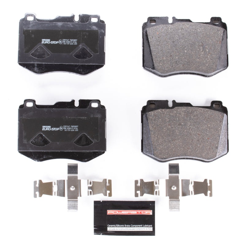 PowerStop Power Stop 16-18 Mercedes-Benz GLC300 Euro-Stop ECE-R90 Front Brake Pads