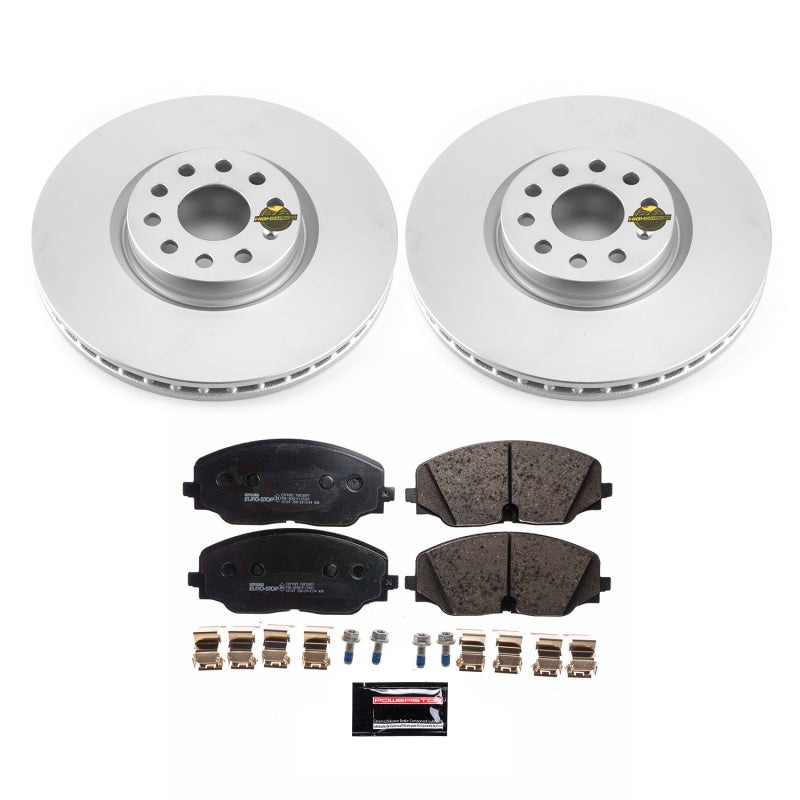 PowerStop Power Stop 18-20 Volkswagen Atlas Front Euro-Stop Brake Kit