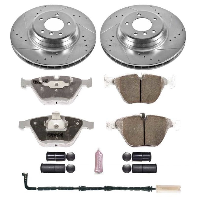 PowerStop Power Stop 2009 BMW 335d Front Z26 Street Warrior Brake Kit
