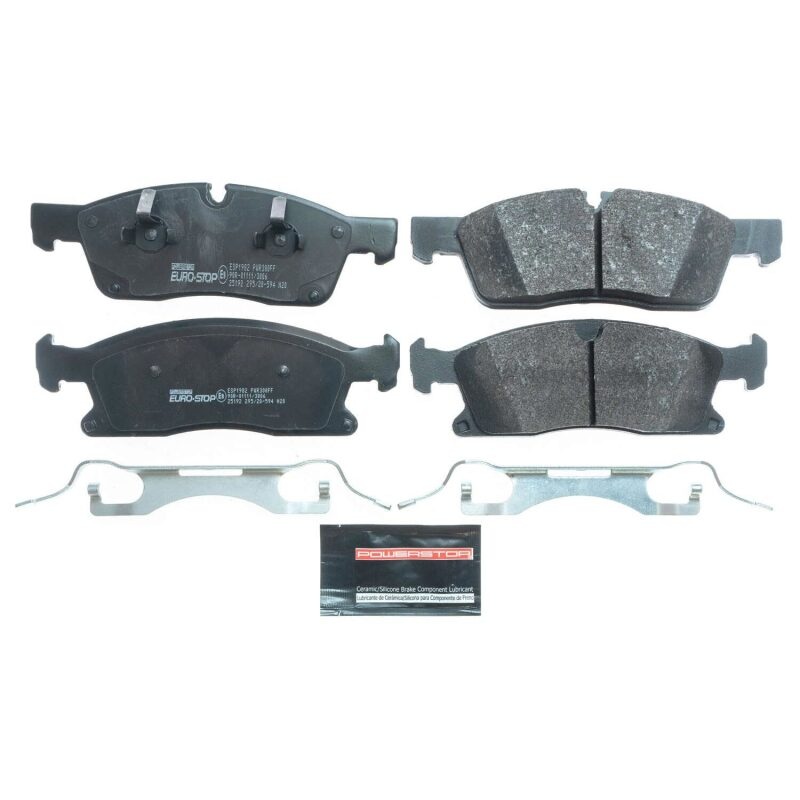 PowerStop Power Stop 2015 Mercedes-Benz ML400 Euro-Stop ECE-R90 Front Brake Pads