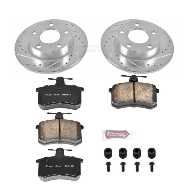 PowerStop Power Stop 96-01 Audi A4 Quattro Rear Z23 Evolution Sport Brake Kit